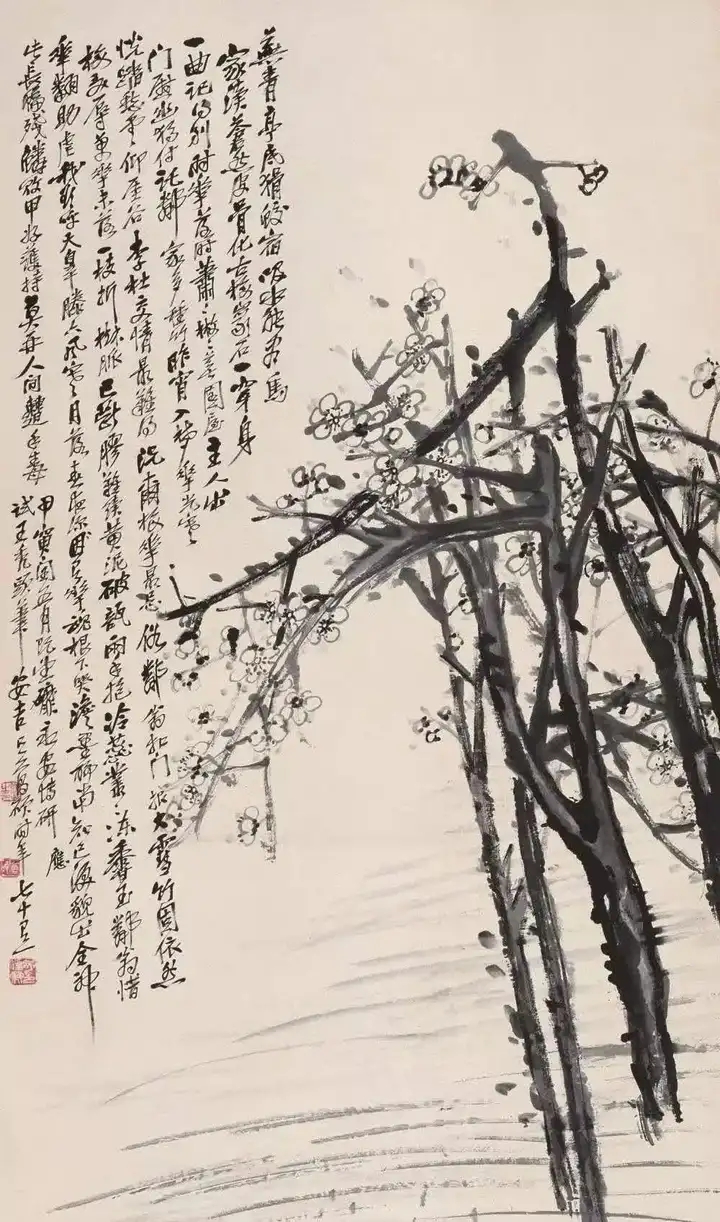 吴昌硕-推动了中国美术的发展，在中国画坛上，他是无可替代的艺术大师