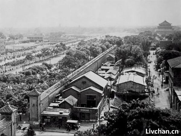 1950年代北京城老照片，拆了好多老建筑