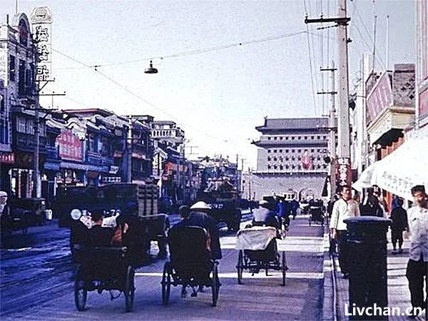 1950年代北京城老照片，拆了好多老建筑