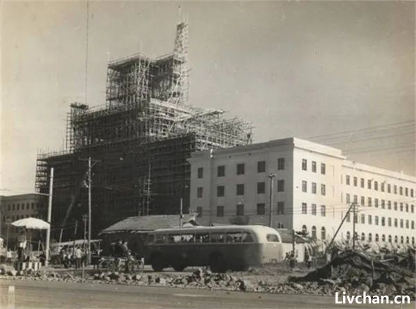 1950年代北京城老照片，拆了好多老建筑