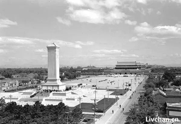 1950年代北京城老照片，拆了好多老建筑